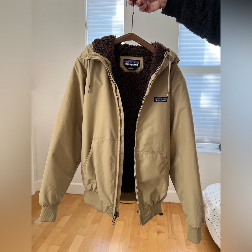 Patagonia Tan Lightweight Hooded Jacket